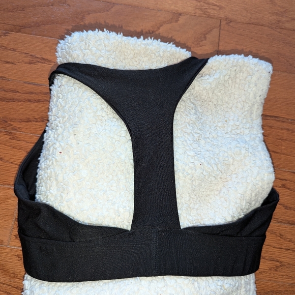 Maurices black bralette / sports bra - medium - racerback - criss cross plunge - Picture 6 of 8